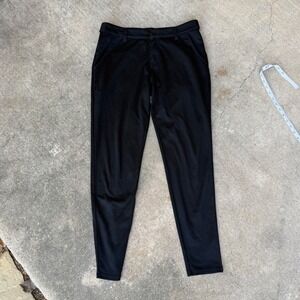 YoungLA Mens Slim Fit Chino Pants Black Size 32x32 Performance Trousers